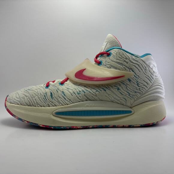 NIKE KD 14 “Cashmere/White/Turquoise” Shoes Men’s Size 13 - Picture 3 of 12